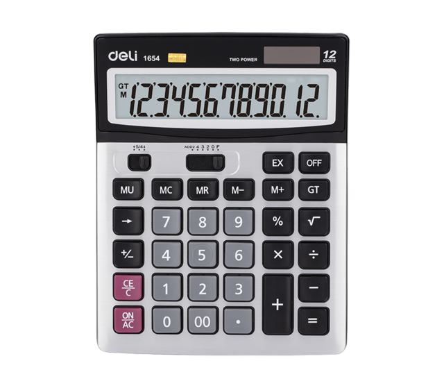 კალკულატორი დიდი 12 თანრიგიანი 1654